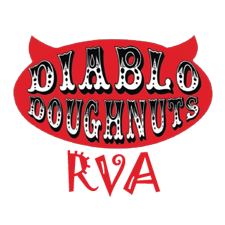 gbp-setup-client-diablo-doughnuts Diablo Doughnuts RVA logo, red devil outline with horns, black and white text